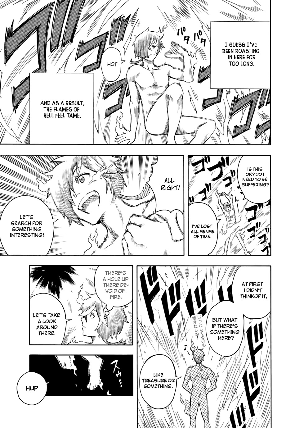 Jigoku no Gouka de Yaka re Tsuzuketa Shounen. Saikyou no Honou Tsukai to Natte Fukkatsu Suru. Chapter 1.1 page 19 - Chapter 1.1