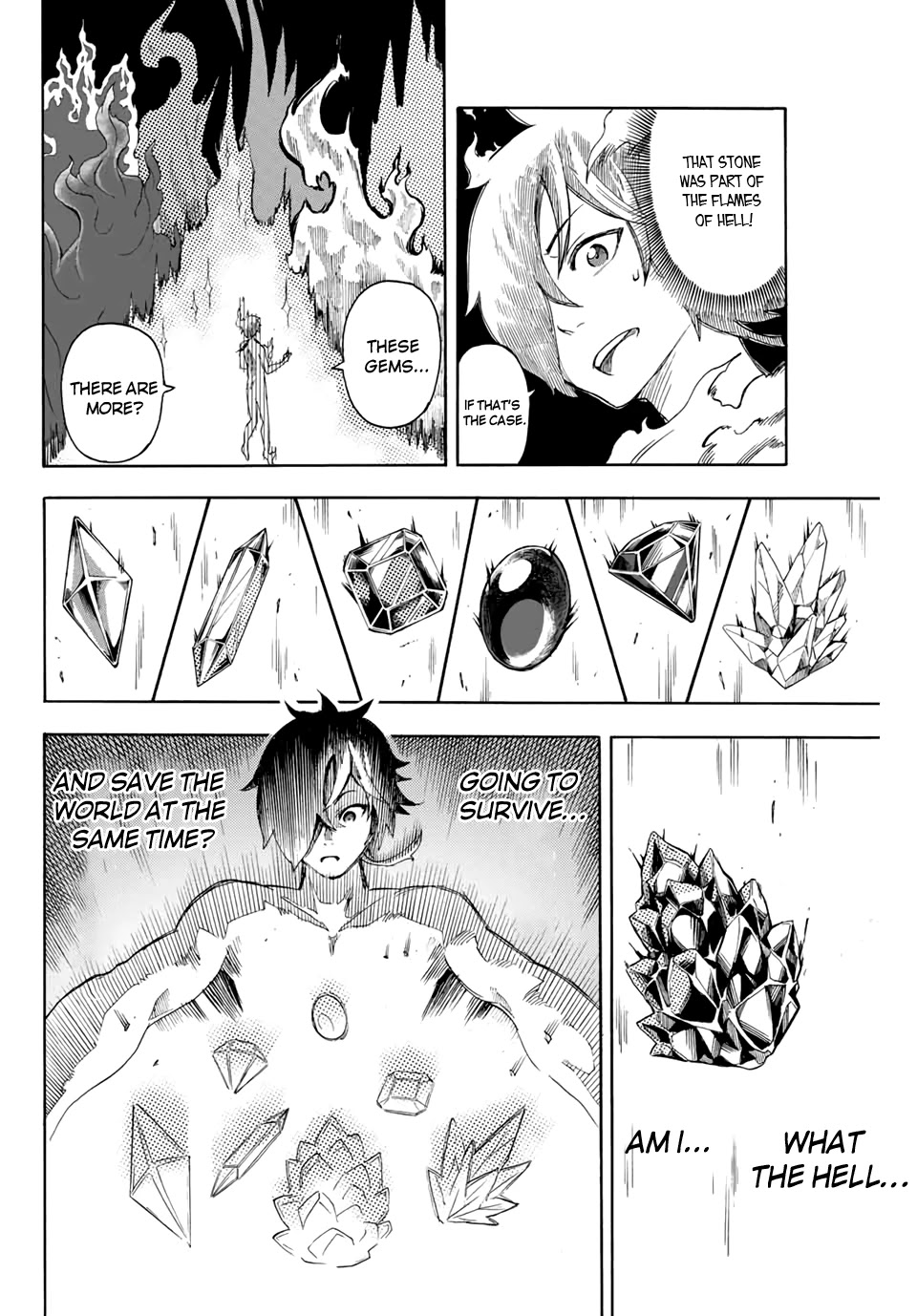 Jigoku no Gouka de Yaka re Tsuzuketa Shounen. Saikyou no Honou Tsukai to Natte Fukkatsu Suru. Chapter 1.1 page 22 - Chapter 1.1