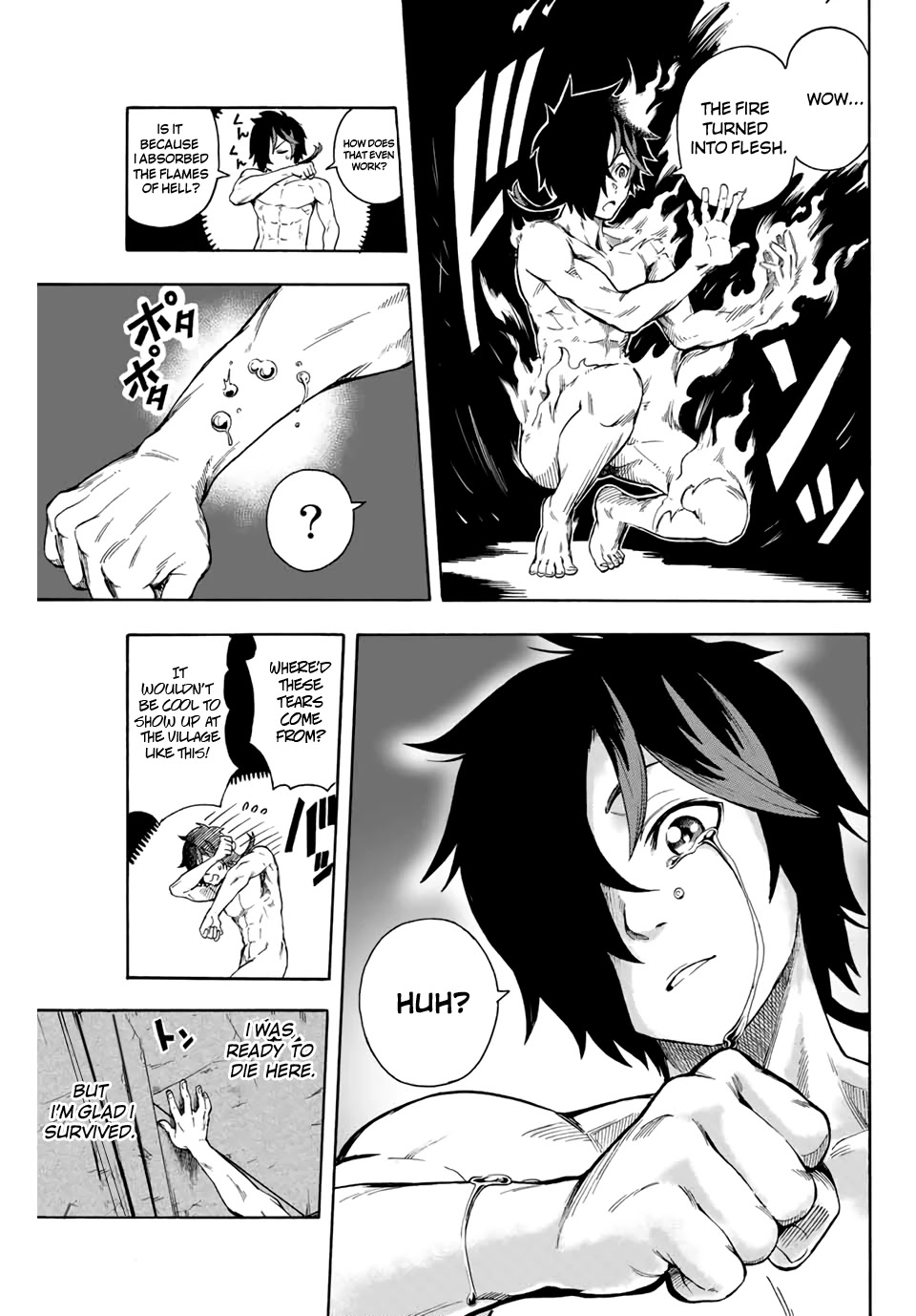 Jigoku no Gouka de Yaka re Tsuzuketa Shounen. Saikyou no Honou Tsukai to Natte Fukkatsu Suru. Chapter 1.1 page 25 - Chapter 1.1