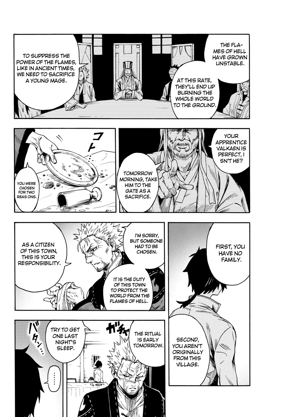 Jigoku no Gouka de Yaka re Tsuzuketa Shounen. Saikyou no Honou Tsukai to Natte Fukkatsu Suru. Chapter 1.1 page 8 - Chapter 1.1