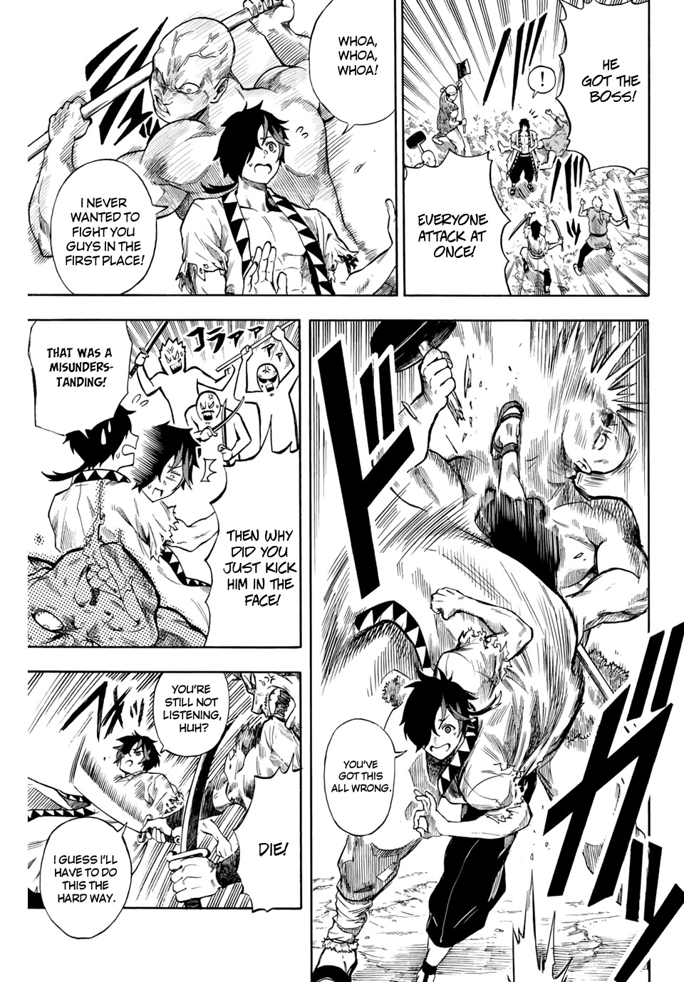 Jigoku no Gouka de Yaka re Tsuzuketa Shounen. Saikyou no Honou Tsukai to Natte Fukkatsu Suru. Chapter 1.2 page 7 - Chapter 1.2