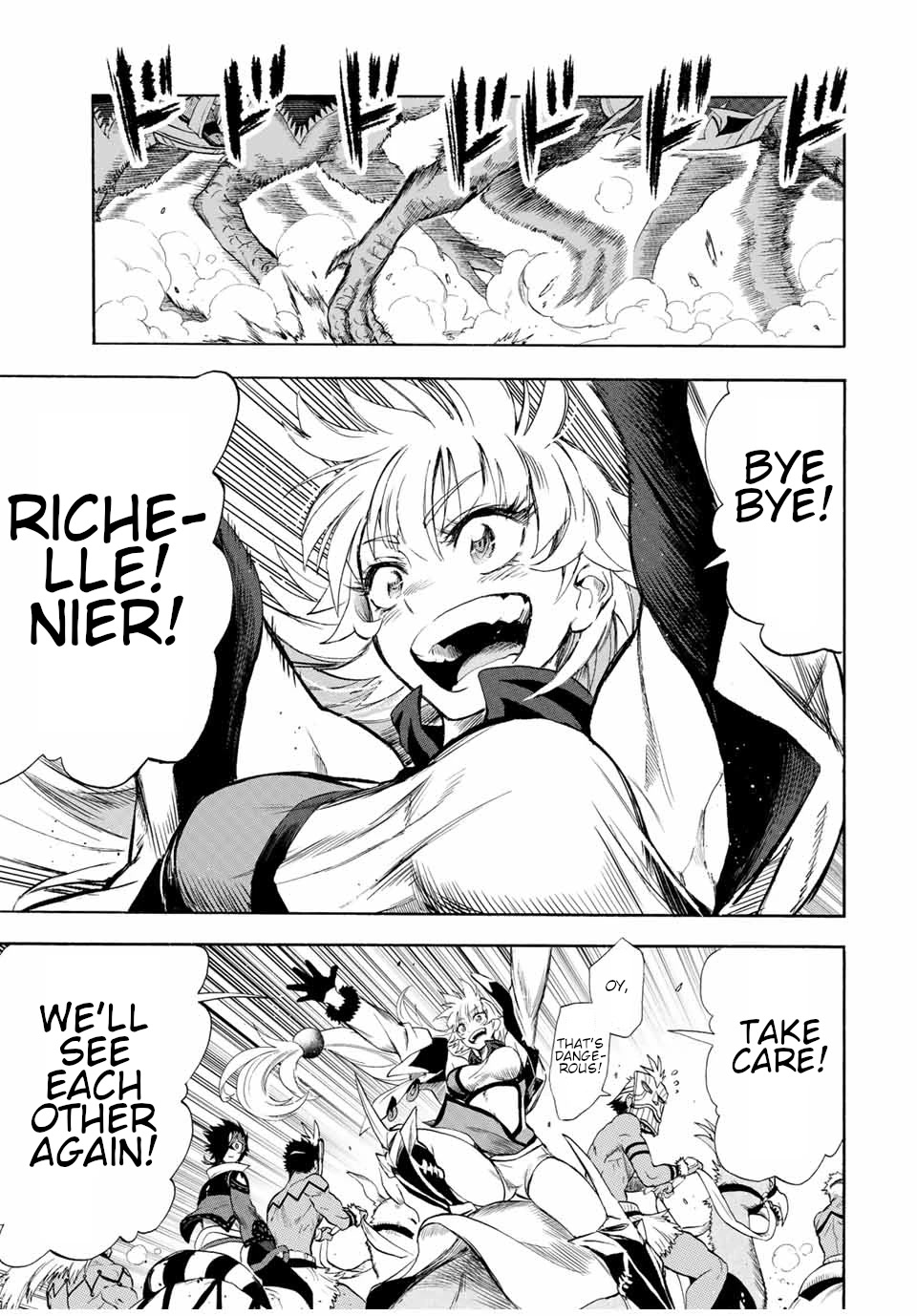 Jigoku no Gouka de Yaka re Tsuzuketa Shounen. Saikyou no Honou Tsukai to Natte Fukkatsu Suru. Chapter 101 page 10 - Chapter 101: Request complete, and parting