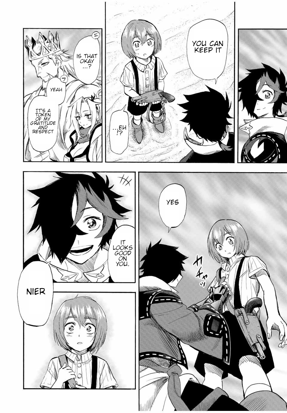 Jigoku no Gouka de Yaka re Tsuzuketa Shounen. Saikyou no Honou Tsukai to Natte Fukkatsu Suru. Chapter 101 page 5 - Chapter 101: Request complete, and parting
