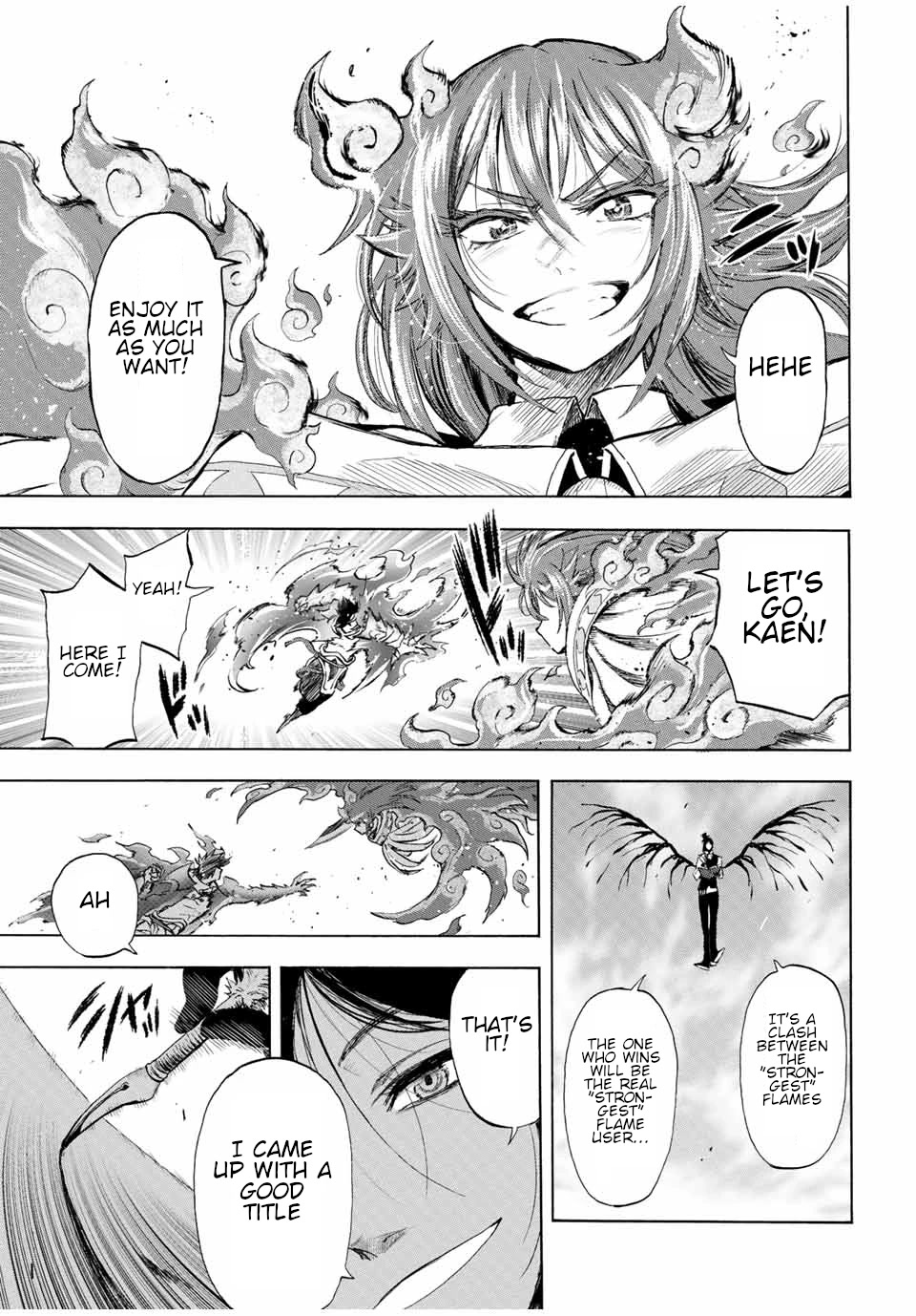 Jigoku no Gouka de Yaka re Tsuzuketa Shounen. Saikyou no Honou Tsukai to Natte Fukkatsu Suru. Chapter 105 page 11 - Chapter 105: The End. [END]