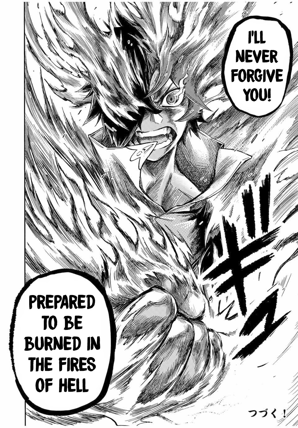 Jigoku no Gouka de Yaka re Tsuzuketa Shounen. Saikyou no Honou Tsukai to Natte Fukkatsu Suru. Chapter 14 page 13 - Chapter 14: BOSS: The Twelfth Angel of the Holy Angel Church, Maurye