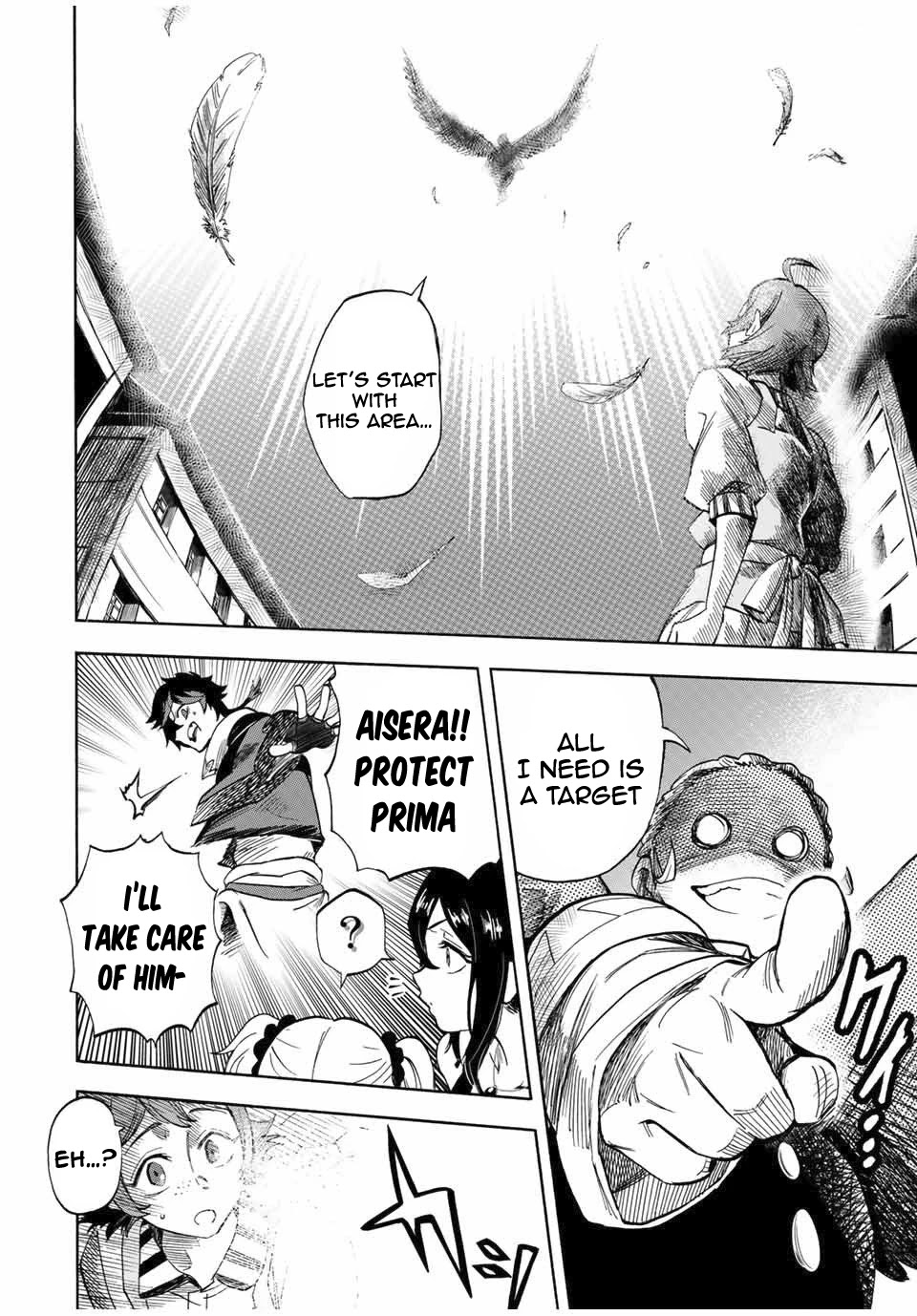 Jigoku no Gouka de Yaka re Tsuzuketa Shounen. Saikyou no Honou Tsukai to Natte Fukkatsu Suru. Chapter 14 page 3 - Chapter 14: BOSS: The Twelfth Angel of the Holy Angel Church, Maurye