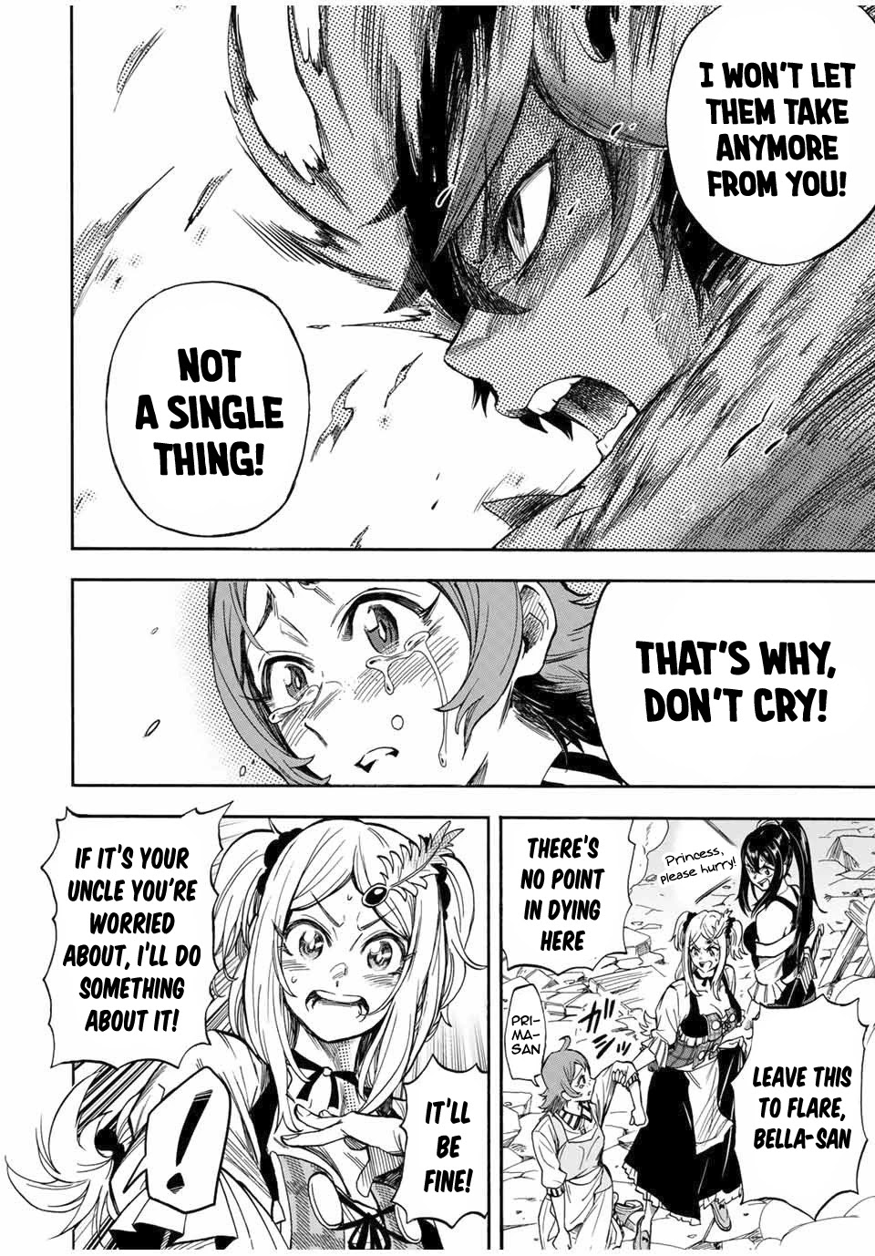 Jigoku no Gouka de Yaka re Tsuzuketa Shounen. Saikyou no Honou Tsukai to Natte Fukkatsu Suru. Chapter 15 page 7 - Chapter 15: BOSS: The Twelfth Angel of the Holy Angel Church, Maurye (2)