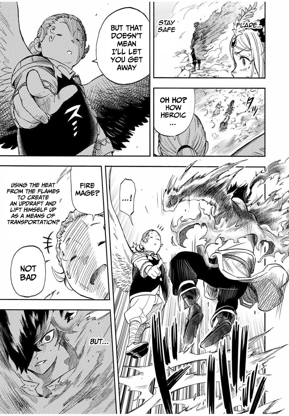 Jigoku no Gouka de Yaka re Tsuzuketa Shounen. Saikyou no Honou Tsukai to Natte Fukkatsu Suru. Chapter 15 page 8 - Chapter 15: BOSS: The Twelfth Angel of the Holy Angel Church, Maurye (2)