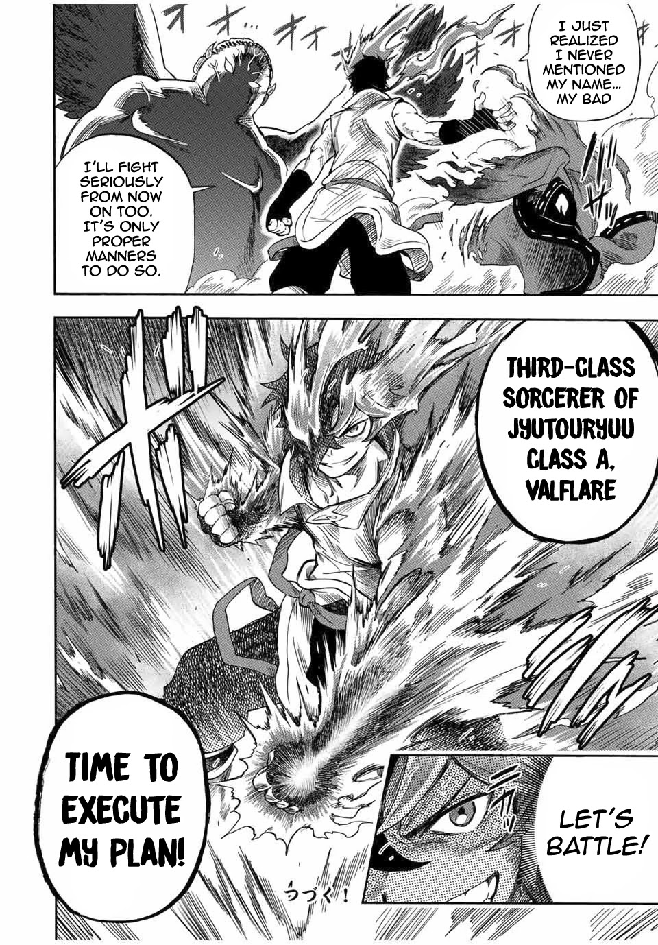 Jigoku no Gouka de Yaka re Tsuzuketa Shounen. Saikyou no Honou Tsukai to Natte Fukkatsu Suru. Chapter 16 page 13 - Chapter 16: BOSS: The Twelfth Angel of the Holy Angel Church, Maurye (3)