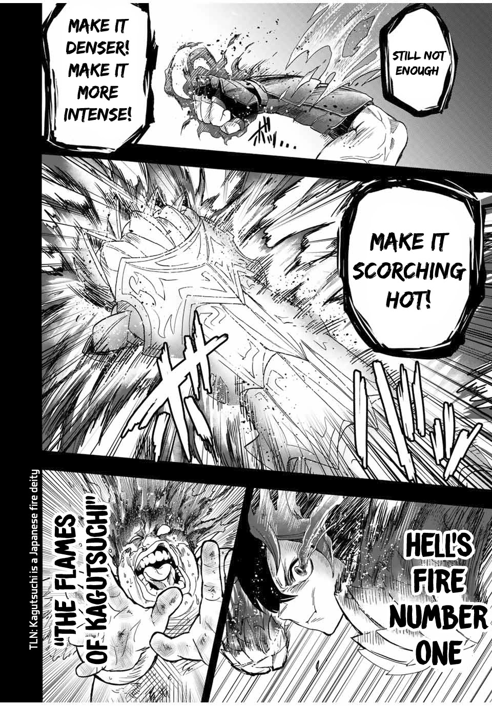 Jigoku no Gouka de Yaka re Tsuzuketa Shounen. Saikyou no Honou Tsukai to Natte Fukkatsu Suru. Chapter 17 page 11 - Chapter 17: BOSS: The Twelfth Angel of the Holy Angel Church, Maurye (4)