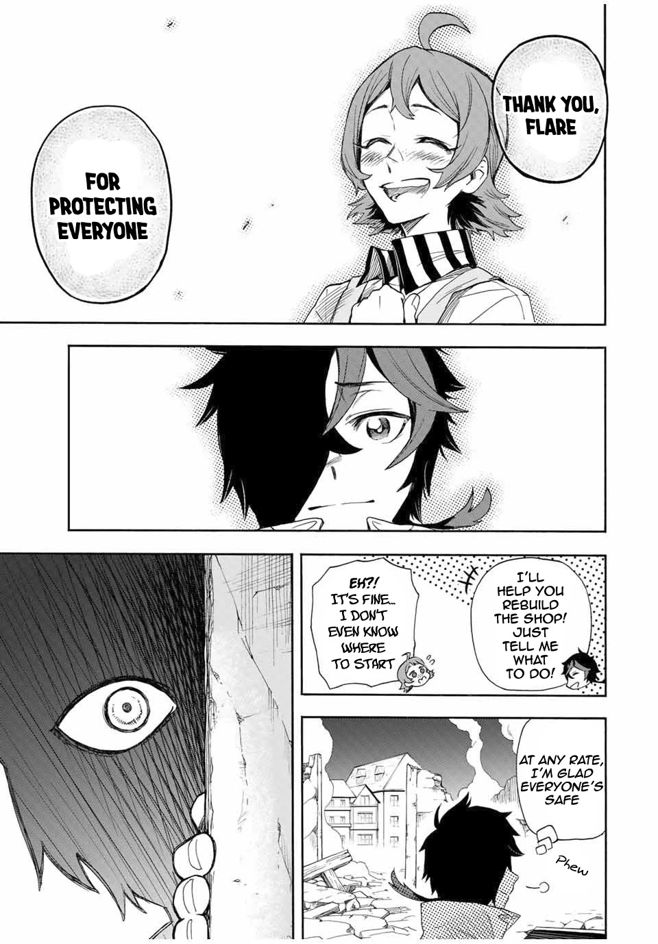 Jigoku no Gouka de Yaka re Tsuzuketa Shounen. Saikyou no Honou Tsukai to Natte Fukkatsu Suru. Chapter 18 page 10 - Chapter 18: BOSS: The Twelfth Angel of the Holy Angel Church, Maurye (5)