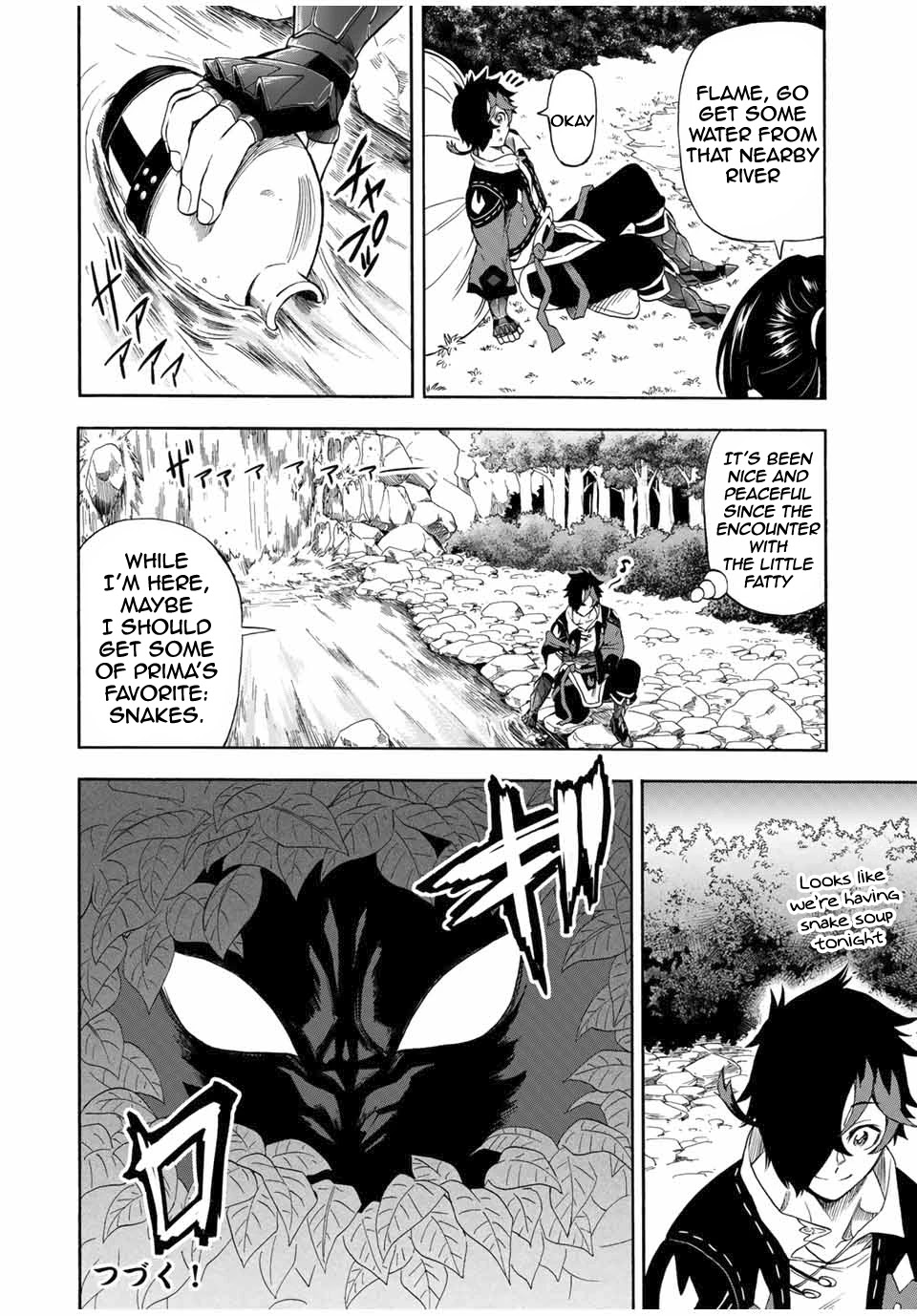 Jigoku no Gouka de Yaka re Tsuzuketa Shounen. Saikyou no Honou Tsukai to Natte Fukkatsu Suru. Chapter 19 page 13 - Chapter 19: Goodbye to the Western City