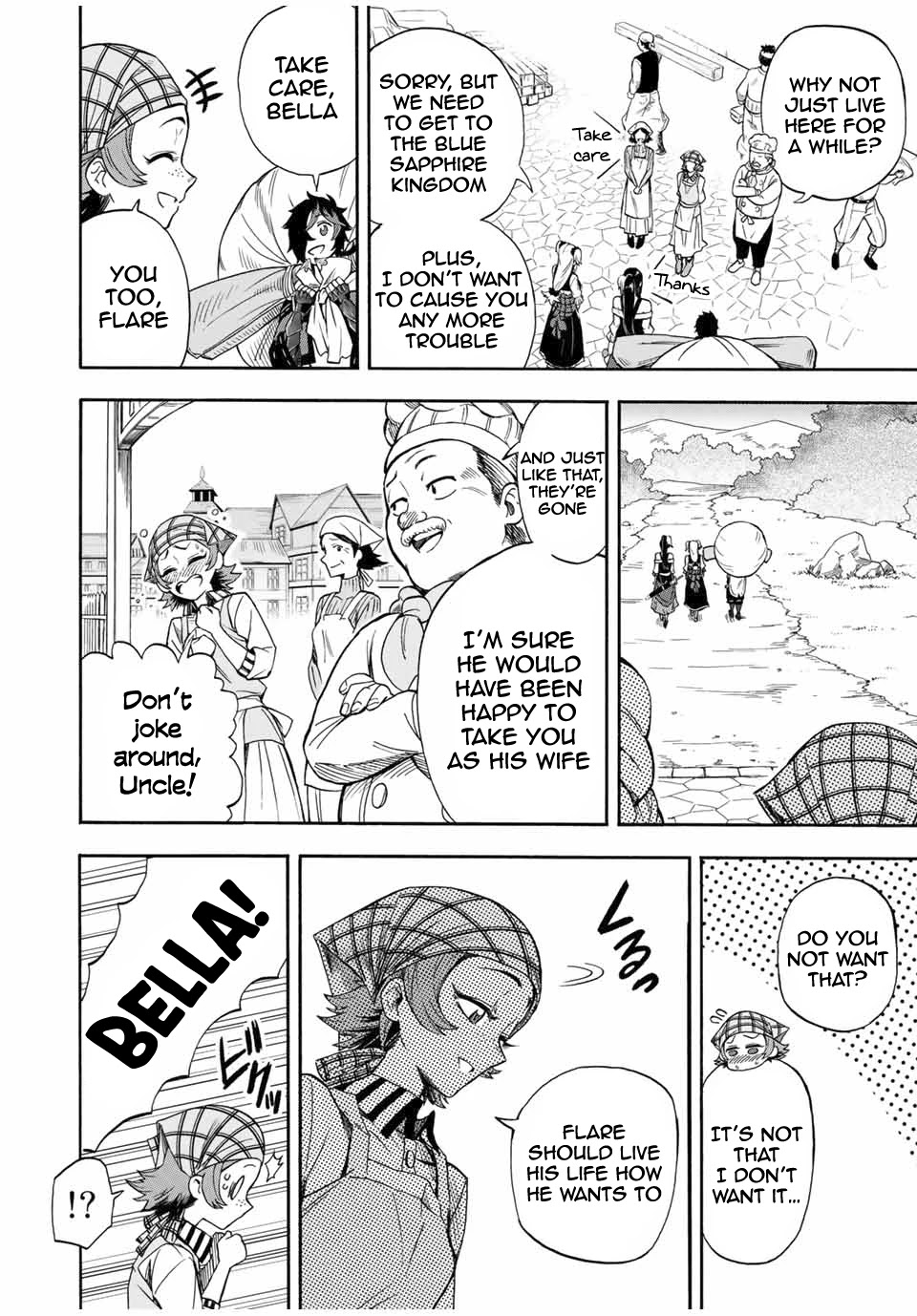 Jigoku no Gouka de Yaka re Tsuzuketa Shounen. Saikyou no Honou Tsukai to Natte Fukkatsu Suru. Chapter 19 page 3 - Chapter 19: Goodbye to the Western City