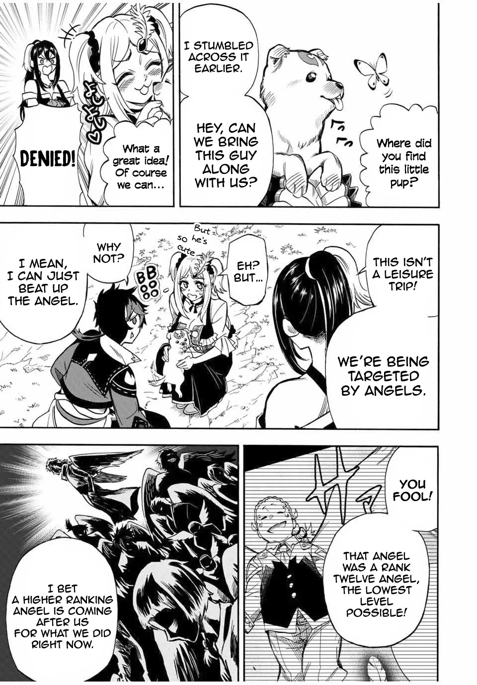 Jigoku no Gouka de Yaka re Tsuzuketa Shounen. Saikyou no Honou Tsukai to Natte Fukkatsu Suru. Chapter 20 page 4 - Chapter 20: Shiranui