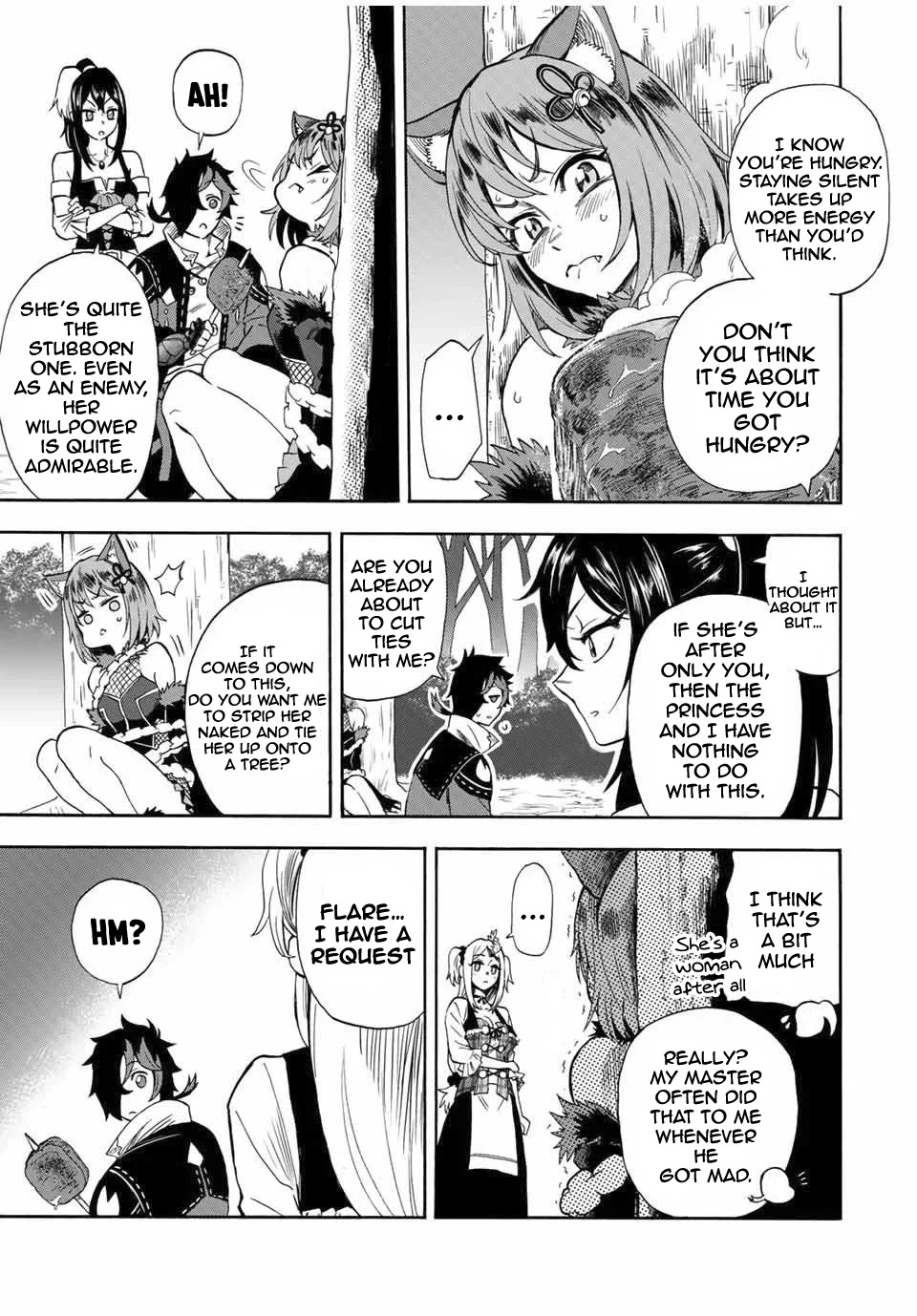 Jigoku no Gouka de Yaka re Tsuzuketa Shounen. Saikyou no Honou Tsukai to Natte Fukkatsu Suru. Chapter 22 page 4 - Chapter 22: Making a deal with Kurone
