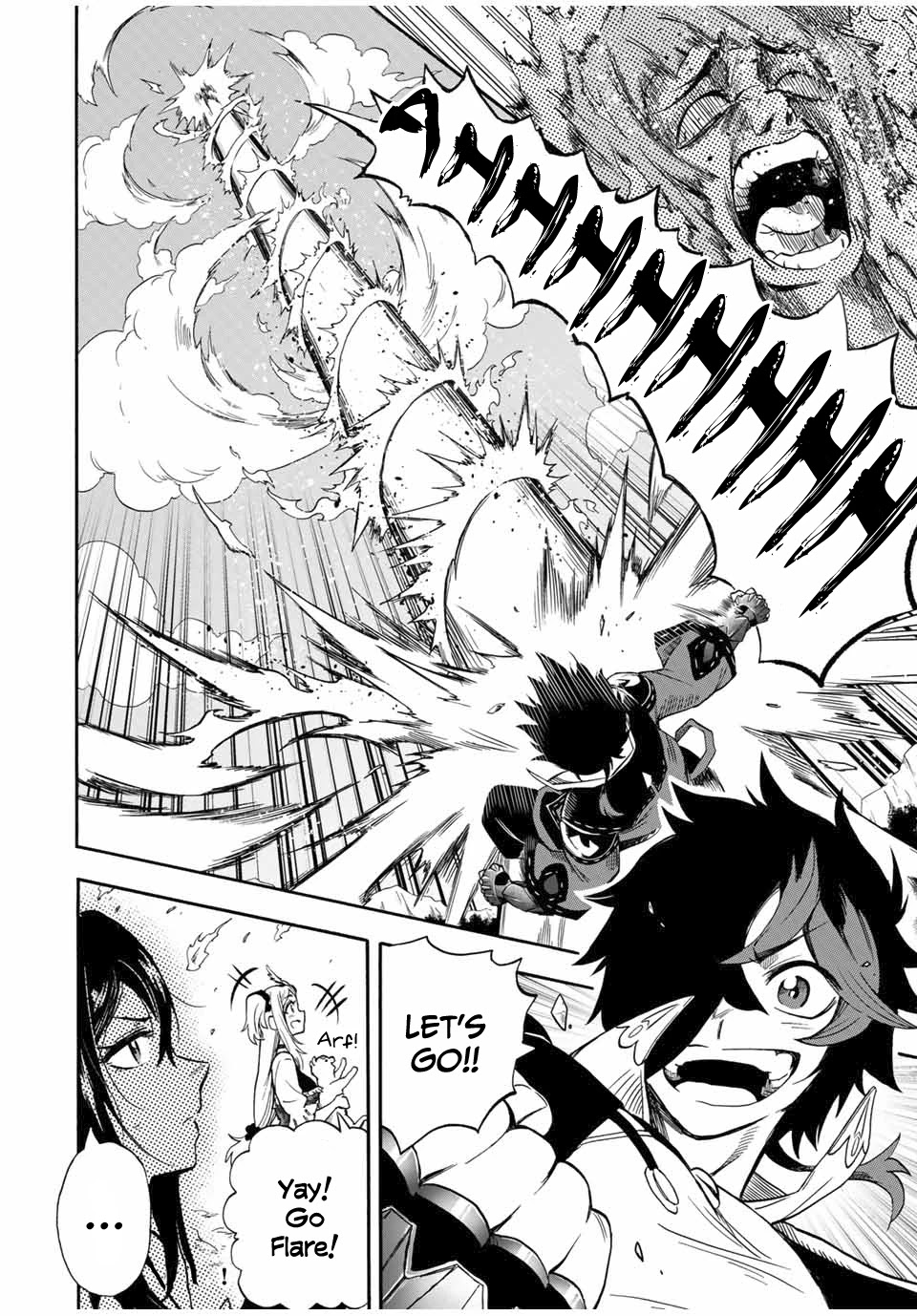 Jigoku no Gouka de Yaka re Tsuzuketa Shounen. Saikyou no Honou Tsukai to Natte Fukkatsu Suru. Chapter 25 page 13 - Chapter 25: BOSS - Rank 8 Angel of The Holy Angel Church, Marciel (2)