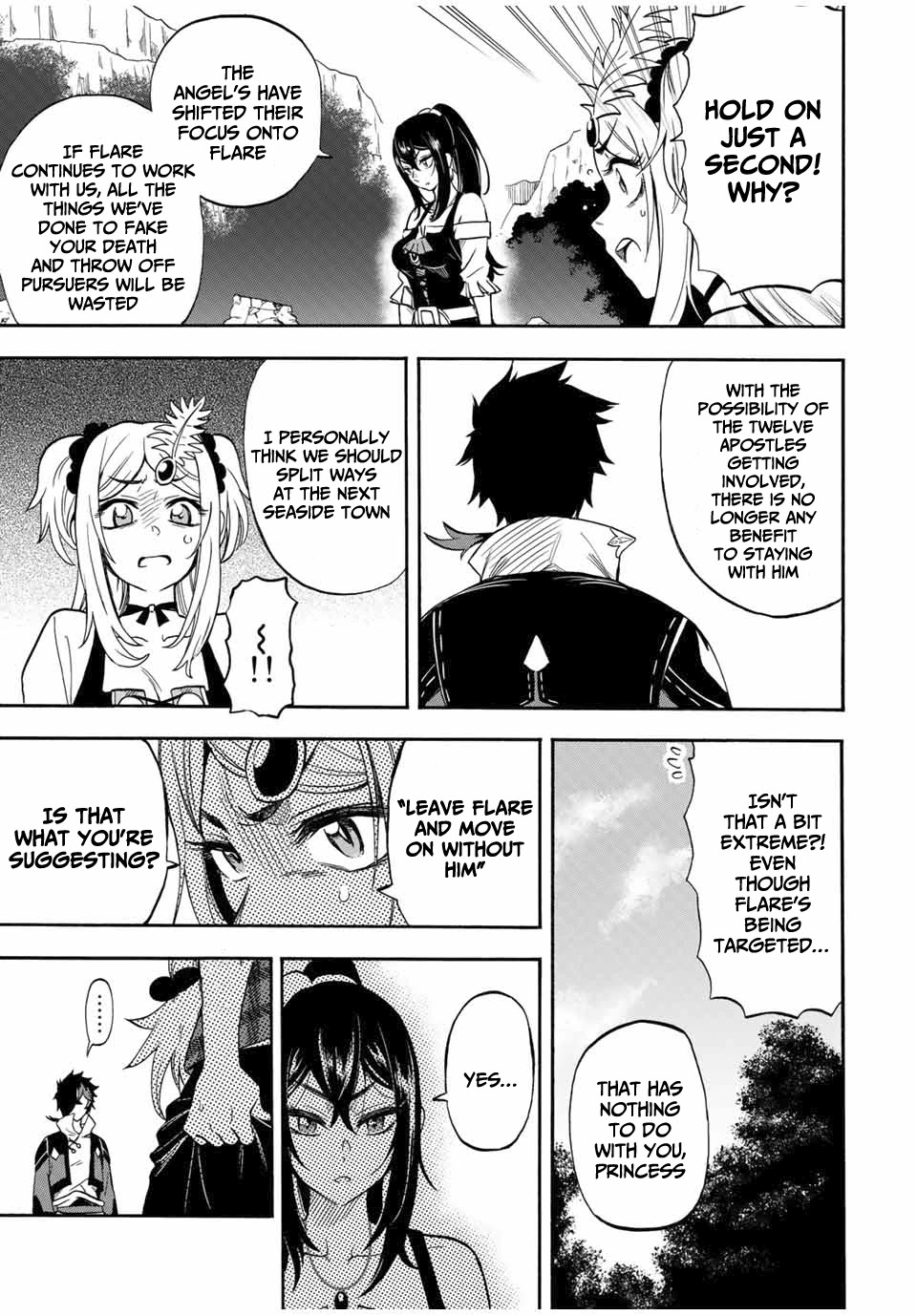 Jigoku no Gouka de Yaka re Tsuzuketa Shounen. Saikyou no Honou Tsukai to Natte Fukkatsu Suru. Chapter 26 page 4 - Chapter 26: Flare is a nuisance!?