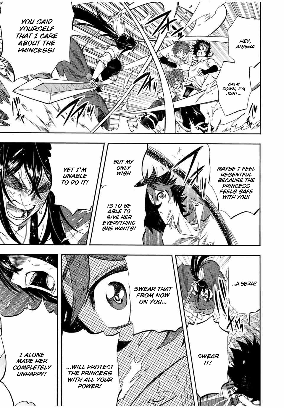 Jigoku no Gouka de Yaka re Tsuzuketa Shounen. Saikyou no Honou Tsukai to Natte Fukkatsu Suru. Chapter 29 page 7 - Chapter 29: Prima and Aisera