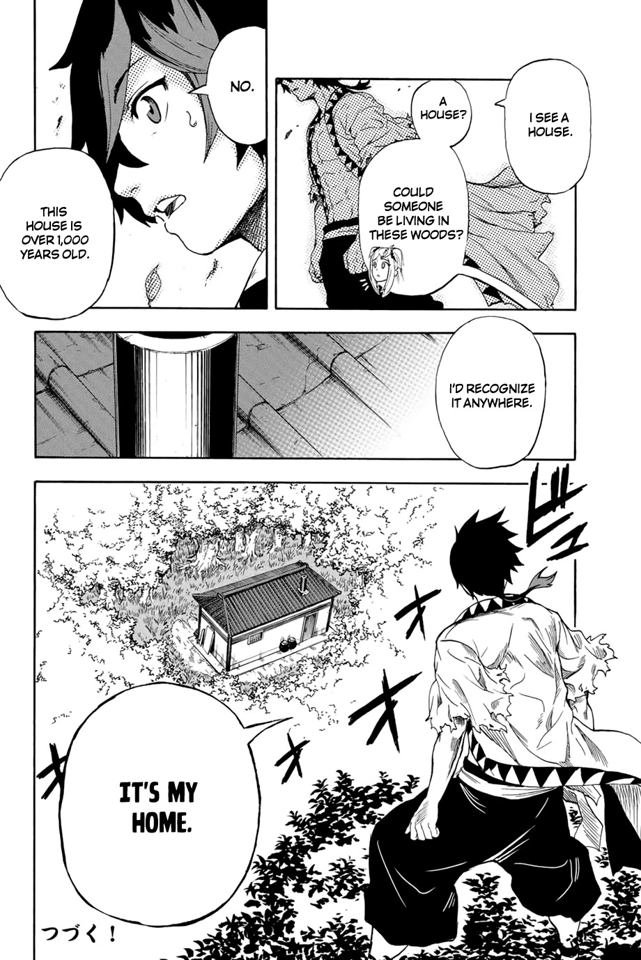 Jigoku no Gouka de Yaka re Tsuzuketa Shounen. Saikyou no Honou Tsukai to Natte Fukkatsu Suru. Chapter 3 page 10 - Chapter 3: It becomes clearer