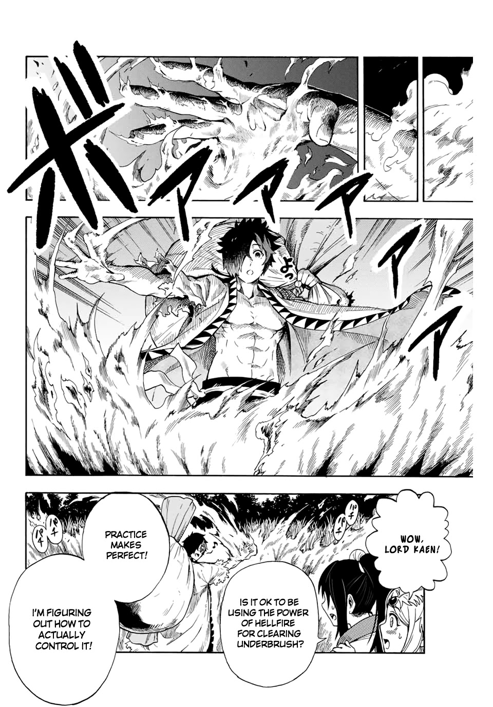 Jigoku no Gouka de Yaka re Tsuzuketa Shounen. Saikyou no Honou Tsukai to Natte Fukkatsu Suru. Chapter 3 page 4 - Chapter 3: It becomes clearer