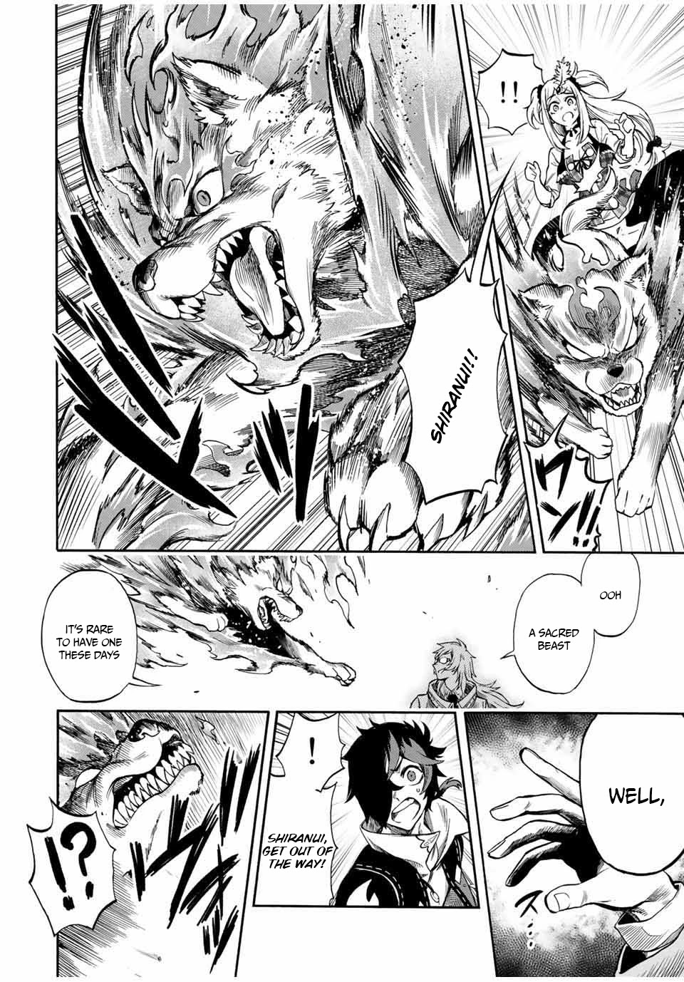 Jigoku no Gouka de Yaka re Tsuzuketa Shounen. Saikyou no Honou Tsukai to Natte Fukkatsu Suru. Chapter 31 page 10 - Chapter 31: BOSS - fight against the wind apostle of the church of the holy angels, Raphael part 1