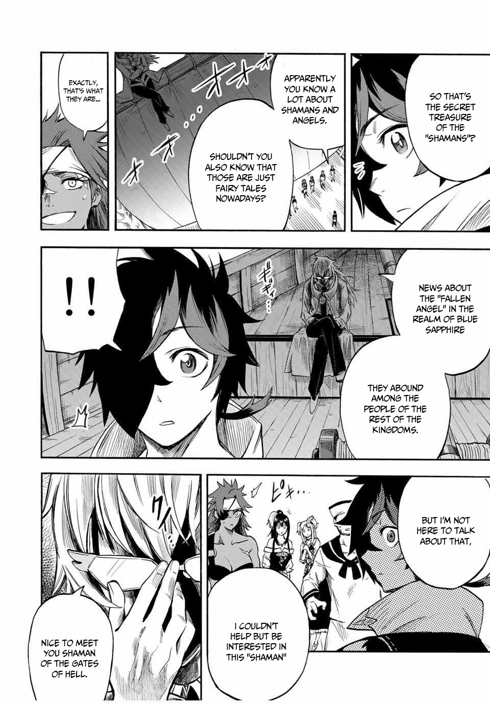 Jigoku no Gouka de Yaka re Tsuzuketa Shounen. Saikyou no Honou Tsukai to Natte Fukkatsu Suru. Chapter 31 page 4 - Chapter 31: BOSS - fight against the wind apostle of the church of the holy angels, Raphael part 1