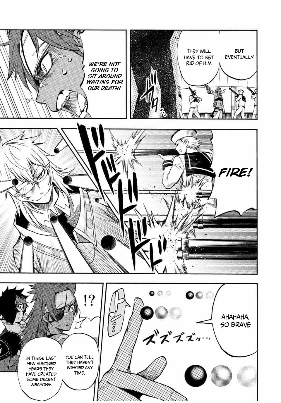 Jigoku no Gouka de Yaka re Tsuzuketa Shounen. Saikyou no Honou Tsukai to Natte Fukkatsu Suru. Chapter 31 page 7 - Chapter 31: BOSS - fight against the wind apostle of the church of the holy angels, Raphael part 1