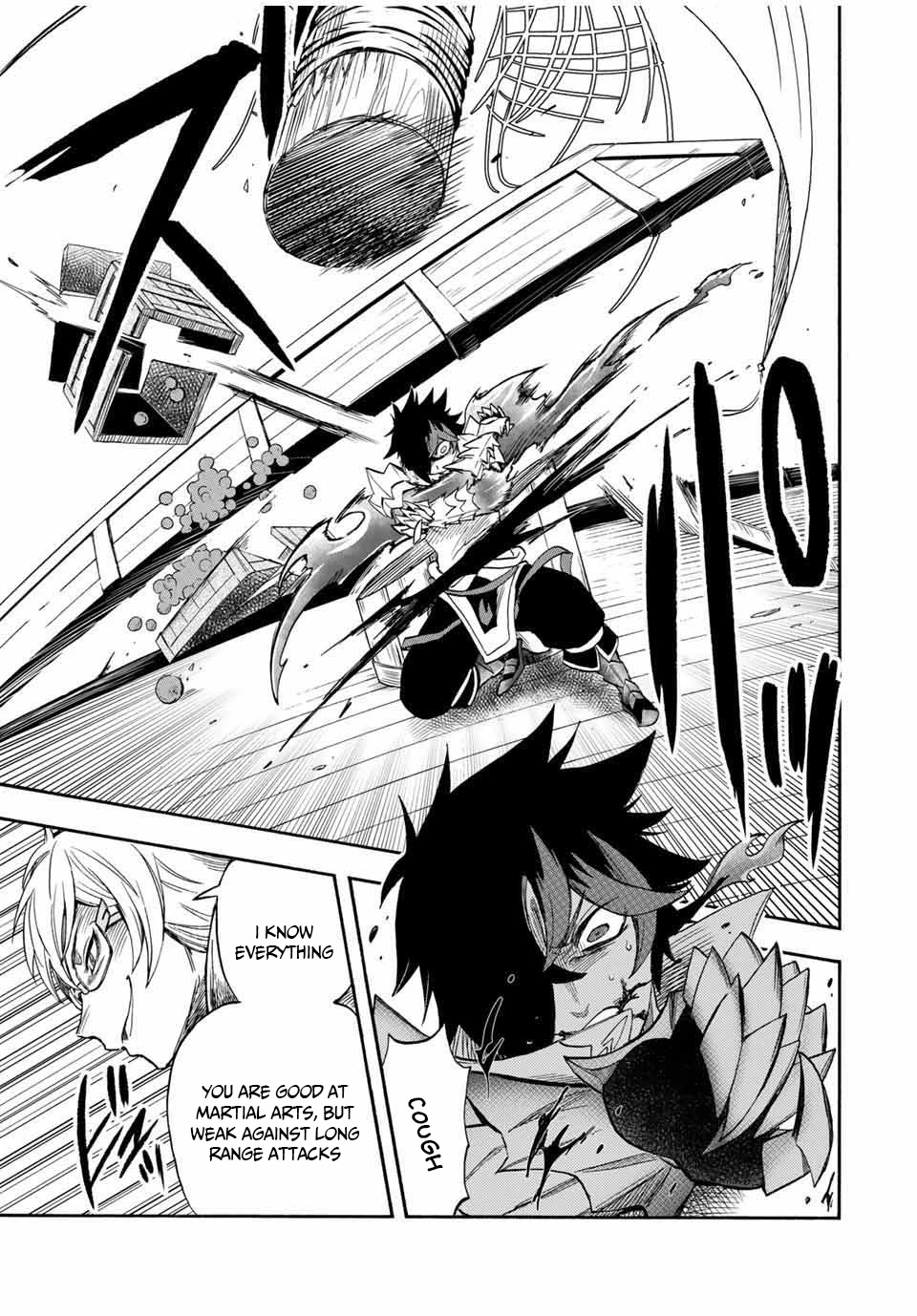 Jigoku no Gouka de Yaka re Tsuzuketa Shounen. Saikyou no Honou Tsukai to Natte Fukkatsu Suru. Chapter 32 page 7 - Chapter 32: BOSS - fight against the wind apostle of the church of the holy angels, Raphael part 2
