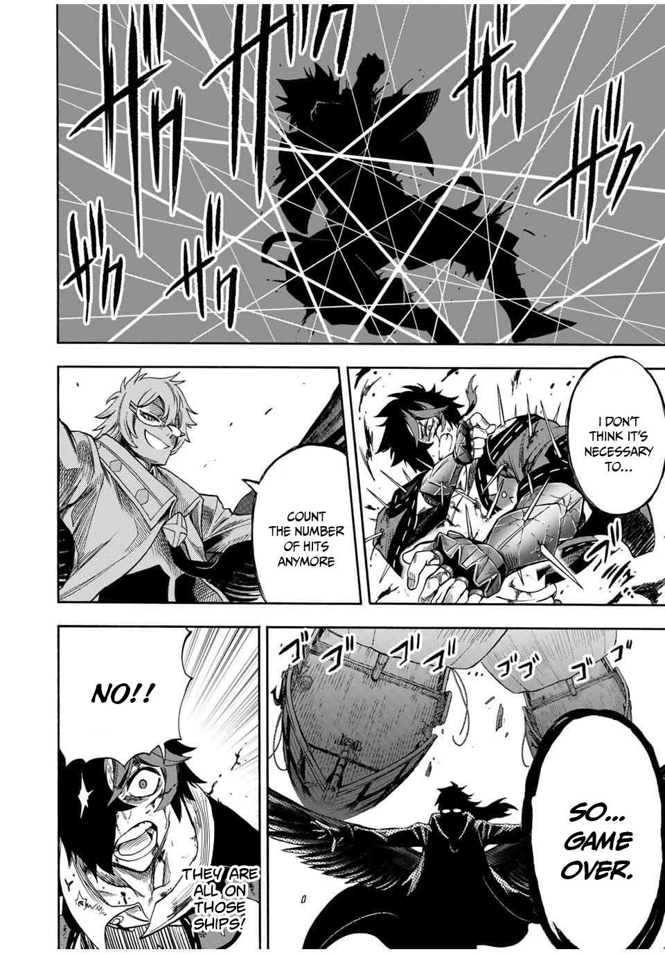 Jigoku no Gouka de Yaka re Tsuzuketa Shounen. Saikyou no Honou Tsukai to Natte Fukkatsu Suru. Chapter 33 page 12 - Chapter 33: BOSS - fight against the wind apostle of the church of the holy angels, Raphael part 3