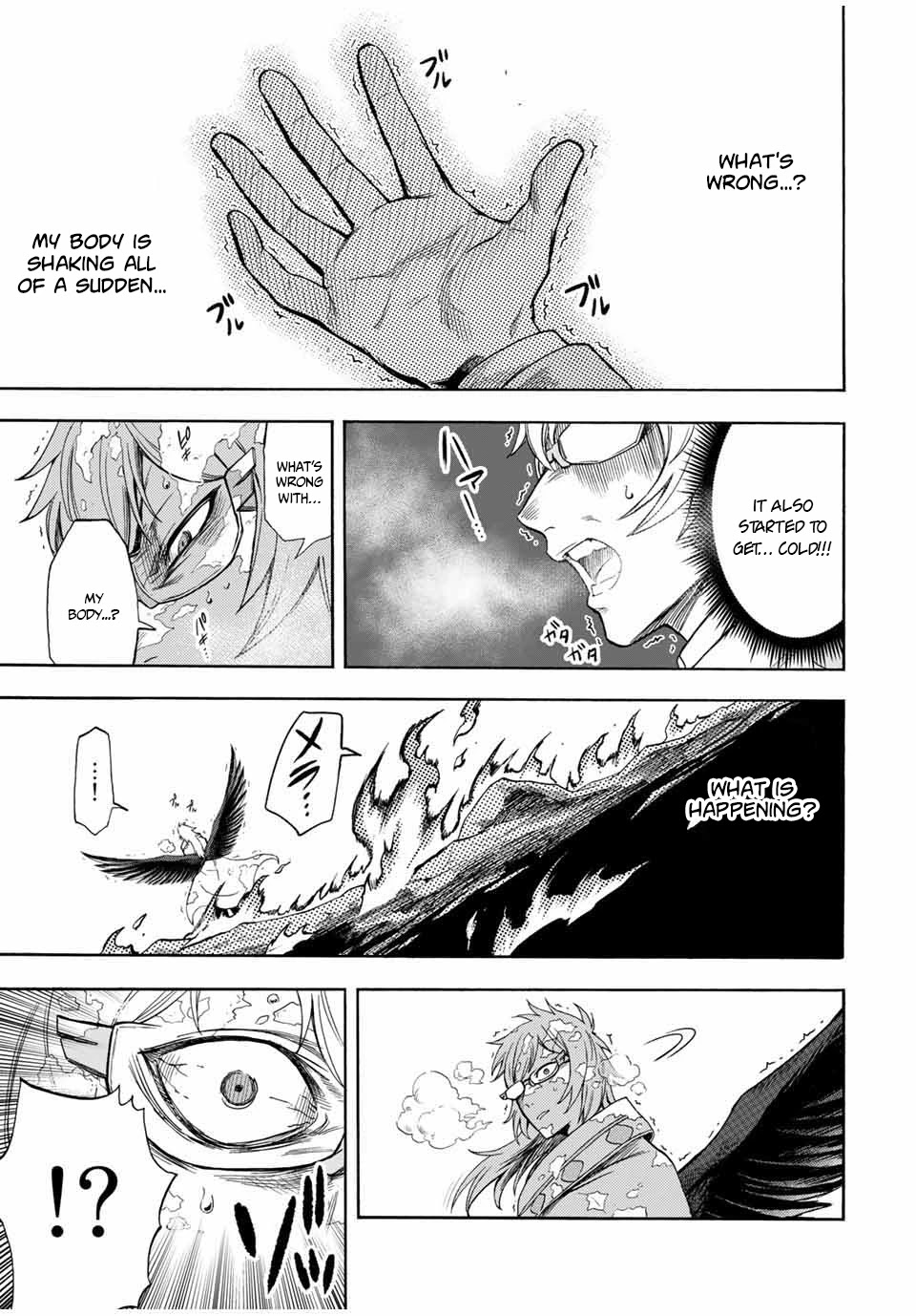Jigoku no Gouka de Yaka re Tsuzuketa Shounen. Saikyou no Honou Tsukai to Natte Fukkatsu Suru. Chapter 34 page 11 - Chapter 34: The Flames of Love Glow Blue