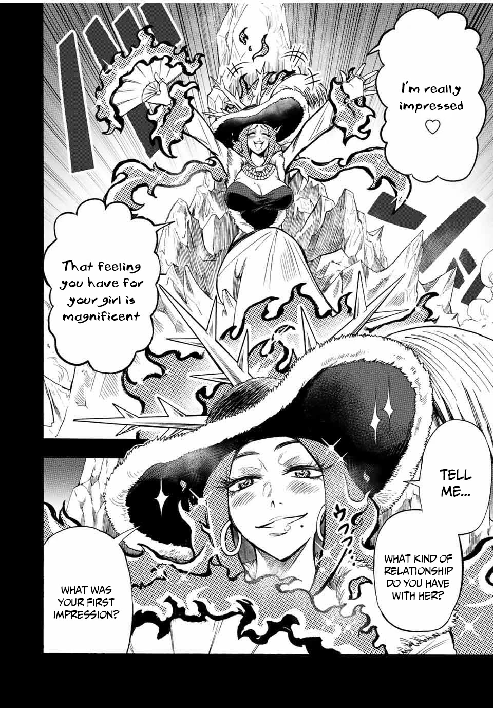 Jigoku no Gouka de Yaka re Tsuzuketa Shounen. Saikyou no Honou Tsukai to Natte Fukkatsu Suru. Chapter 34 page 6 - Chapter 34: The Flames of Love Glow Blue