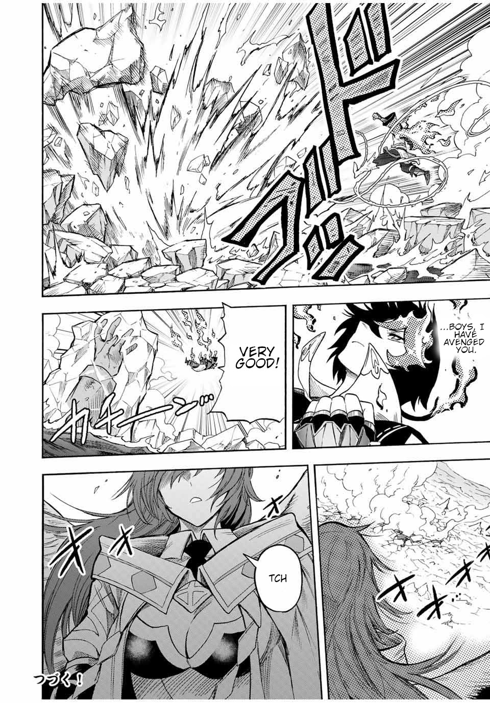 Jigoku no Gouka de Yaka re Tsuzuketa Shounen. Saikyou no Honou Tsukai to Natte Fukkatsu Suru. Chapter 36 page 13 - Chapter 36: Fight against the apostle of the wind of the church of the holy angels, Rafael Part 5