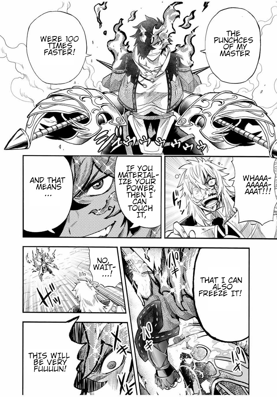 Jigoku no Gouka de Yaka re Tsuzuketa Shounen. Saikyou no Honou Tsukai to Natte Fukkatsu Suru. Chapter 36 page 7 - Chapter 36: Fight against the apostle of the wind of the church of the holy angels, Rafael Part 5