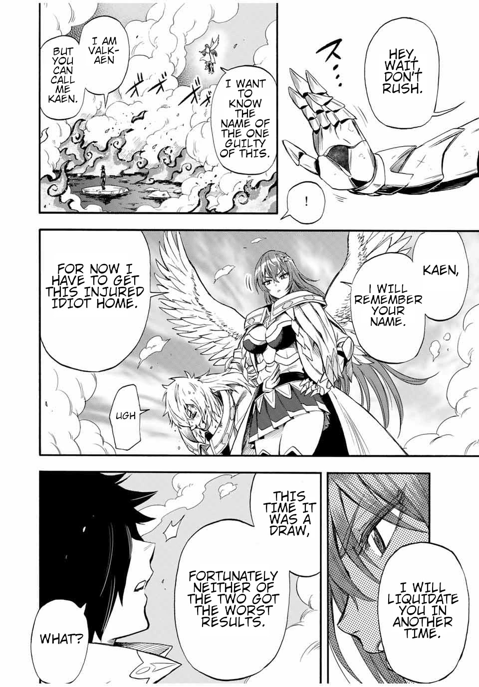 Jigoku no Gouka de Yaka re Tsuzuketa Shounen. Saikyou no Honou Tsukai to Natte Fukkatsu Suru. Chapter 37 page 9 - Chapter 37: Apostle of fire, Mikael