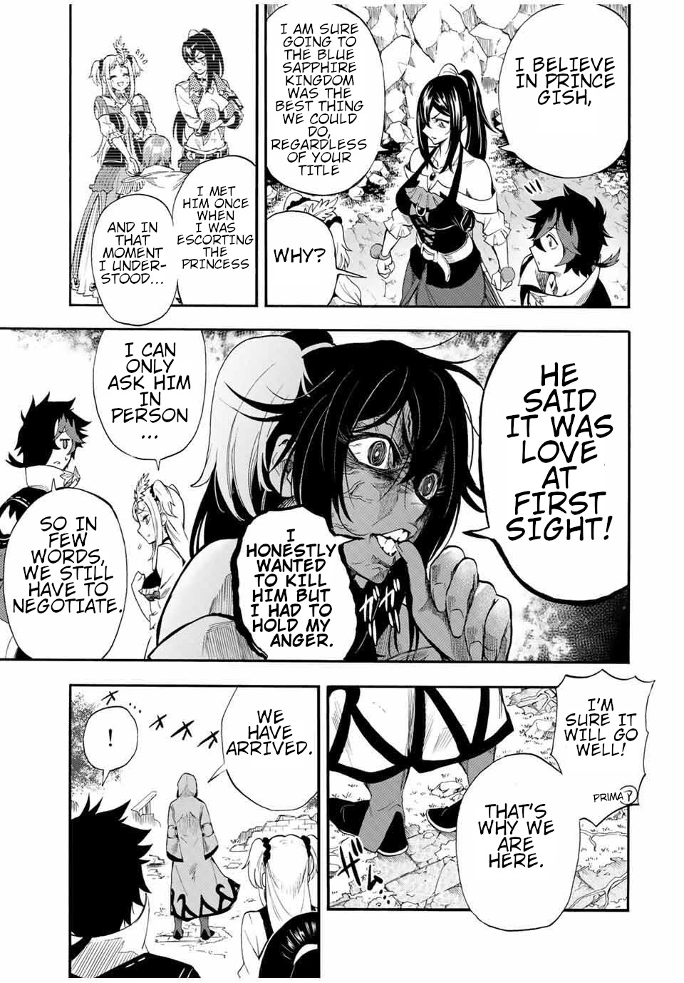 Jigoku no Gouka de Yaka re Tsuzuketa Shounen. Saikyou no Honou Tsukai to Natte Fukkatsu Suru. Chapter 39 page 6 - Chapter 39: Arrival at the Blue Sapphire kingdom!