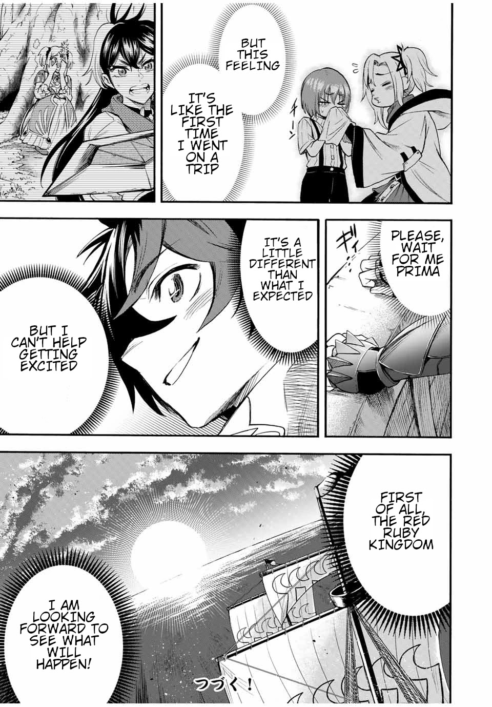 Jigoku no Gouka de Yaka re Tsuzuketa Shounen. Saikyou no Honou Tsukai to Natte Fukkatsu Suru. Chapter 41 page 12 - Chapter 41: The Escort of the Prince