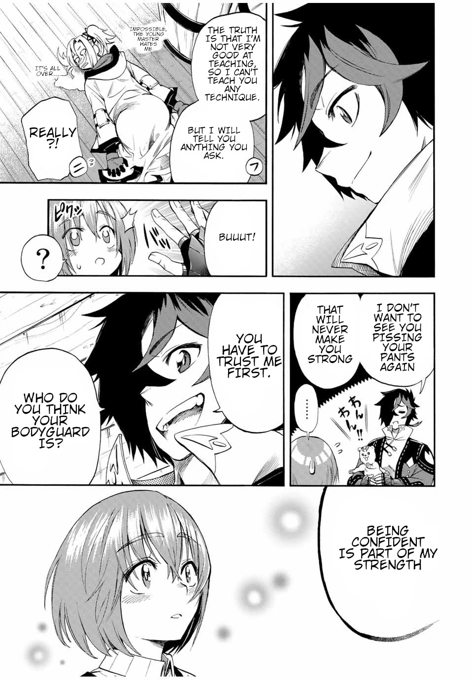 Jigoku no Gouka de Yaka re Tsuzuketa Shounen. Saikyou no Honou Tsukai to Natte Fukkatsu Suru. Chapter 42 page 10 - Chapter 42: Aboard the ship.