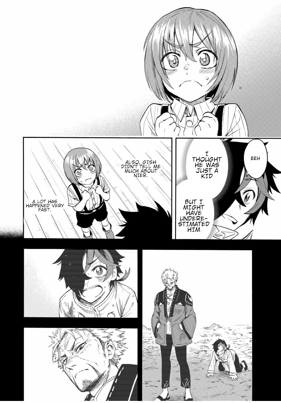 Jigoku no Gouka de Yaka re Tsuzuketa Shounen. Saikyou no Honou Tsukai to Natte Fukkatsu Suru. Chapter 42 page 9 - Chapter 42: Aboard the ship.