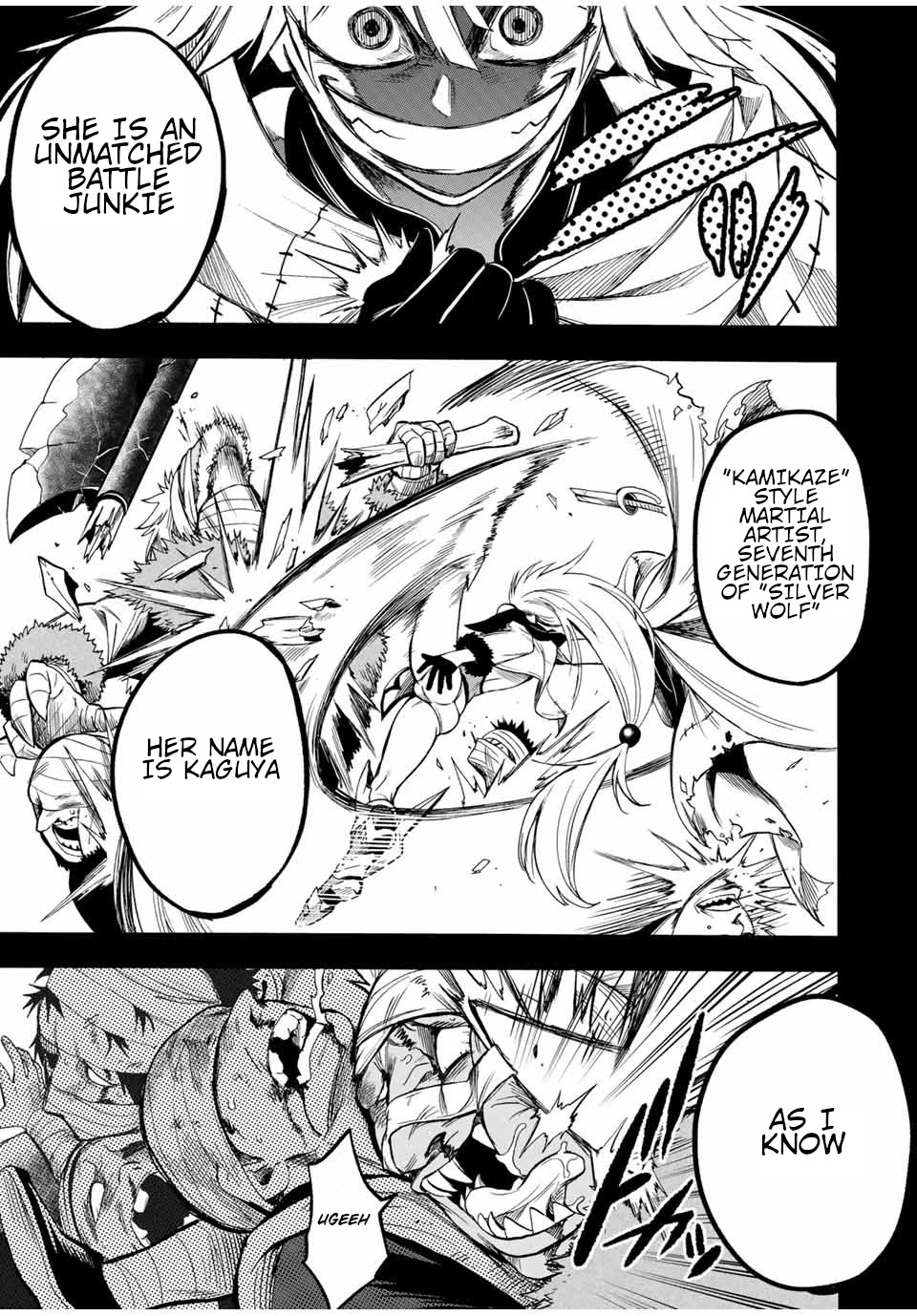 Jigoku no Gouka de Yaka re Tsuzuketa Shounen. Saikyou no Honou Tsukai to Natte Fukkatsu Suru. Chapter 46 page 10 - Chapter 46: The guild boss, Musle Muscle