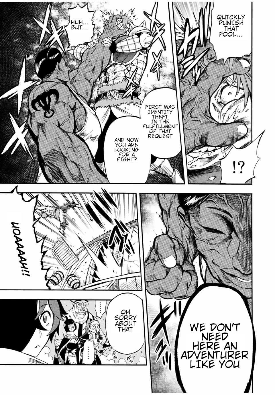 Jigoku no Gouka de Yaka re Tsuzuketa Shounen. Saikyou no Honou Tsukai to Natte Fukkatsu Suru. Chapter 46 page 4 - Chapter 46: The guild boss, Musle Muscle