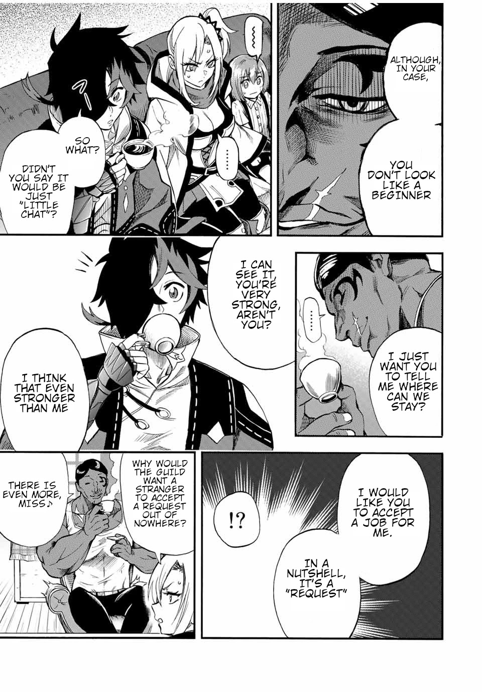 Jigoku no Gouka de Yaka re Tsuzuketa Shounen. Saikyou no Honou Tsukai to Natte Fukkatsu Suru. Chapter 46 page 6 - Chapter 46: The guild boss, Musle Muscle