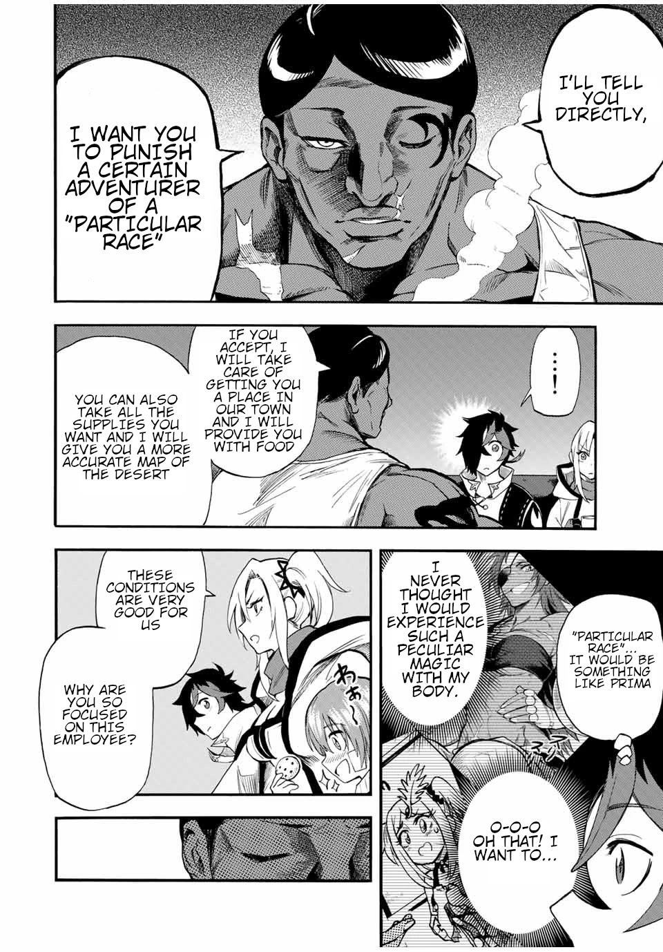 Jigoku no Gouka de Yaka re Tsuzuketa Shounen. Saikyou no Honou Tsukai to Natte Fukkatsu Suru. Chapter 46 page 7 - Chapter 46: The guild boss, Musle Muscle