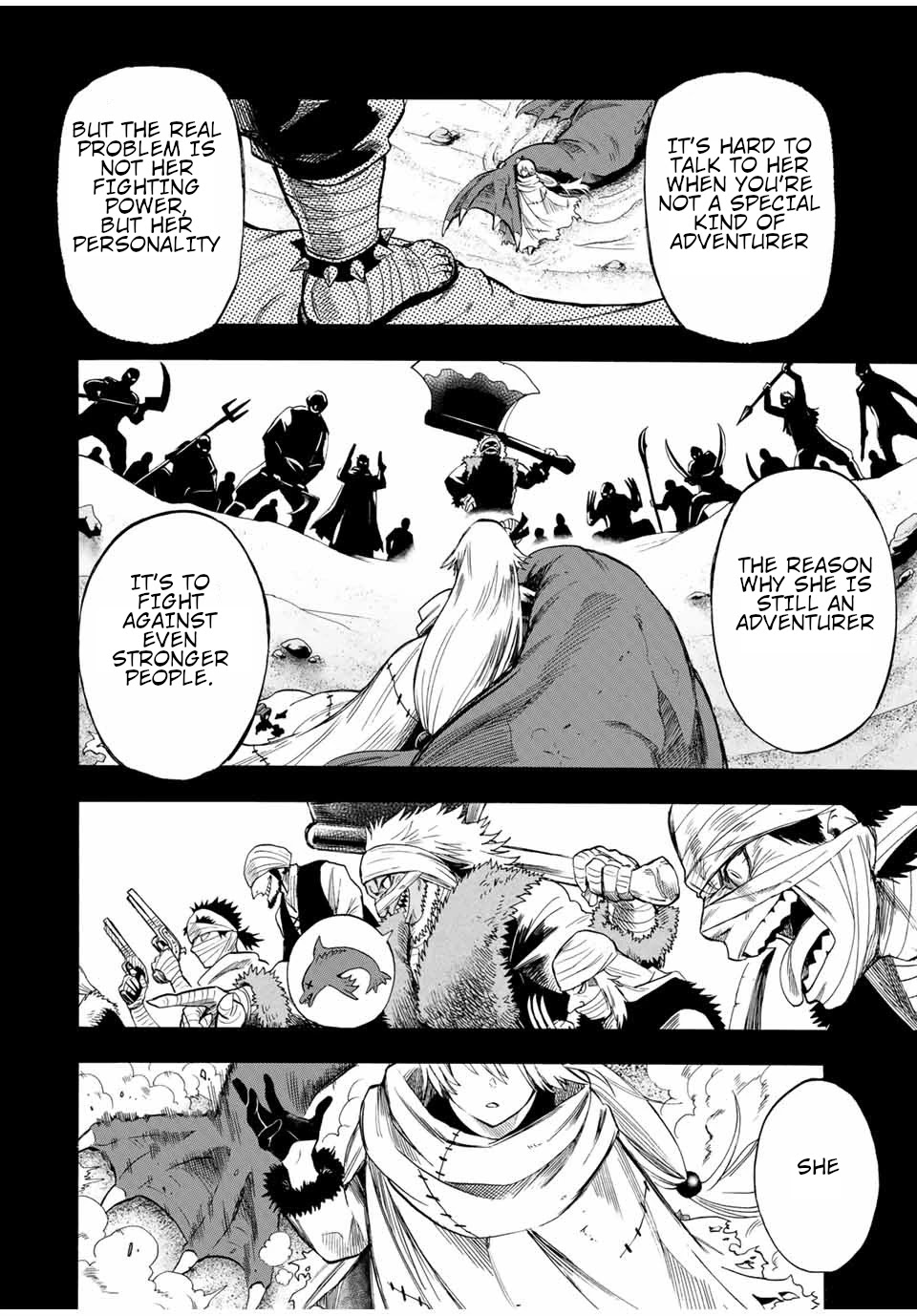 Jigoku no Gouka de Yaka re Tsuzuketa Shounen. Saikyou no Honou Tsukai to Natte Fukkatsu Suru. Chapter 46 page 9 - Chapter 46: The guild boss, Musle Muscle