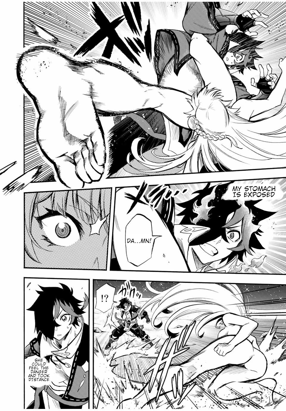 Jigoku no Gouka de Yaka re Tsuzuketa Shounen. Saikyou no Honou Tsukai to Natte Fukkatsu Suru. Chapter 48 page 5 - Chapter 48: The silver-haired woman