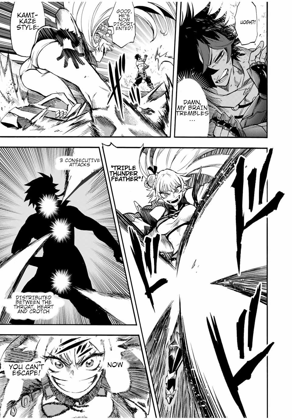 Jigoku no Gouka de Yaka re Tsuzuketa Shounen. Saikyou no Honou Tsukai to Natte Fukkatsu Suru. Chapter 49 page 8 - Chapter 49: Kamikaze style martial art, 7th generation of "the silver wolf" Kaguya Part 1