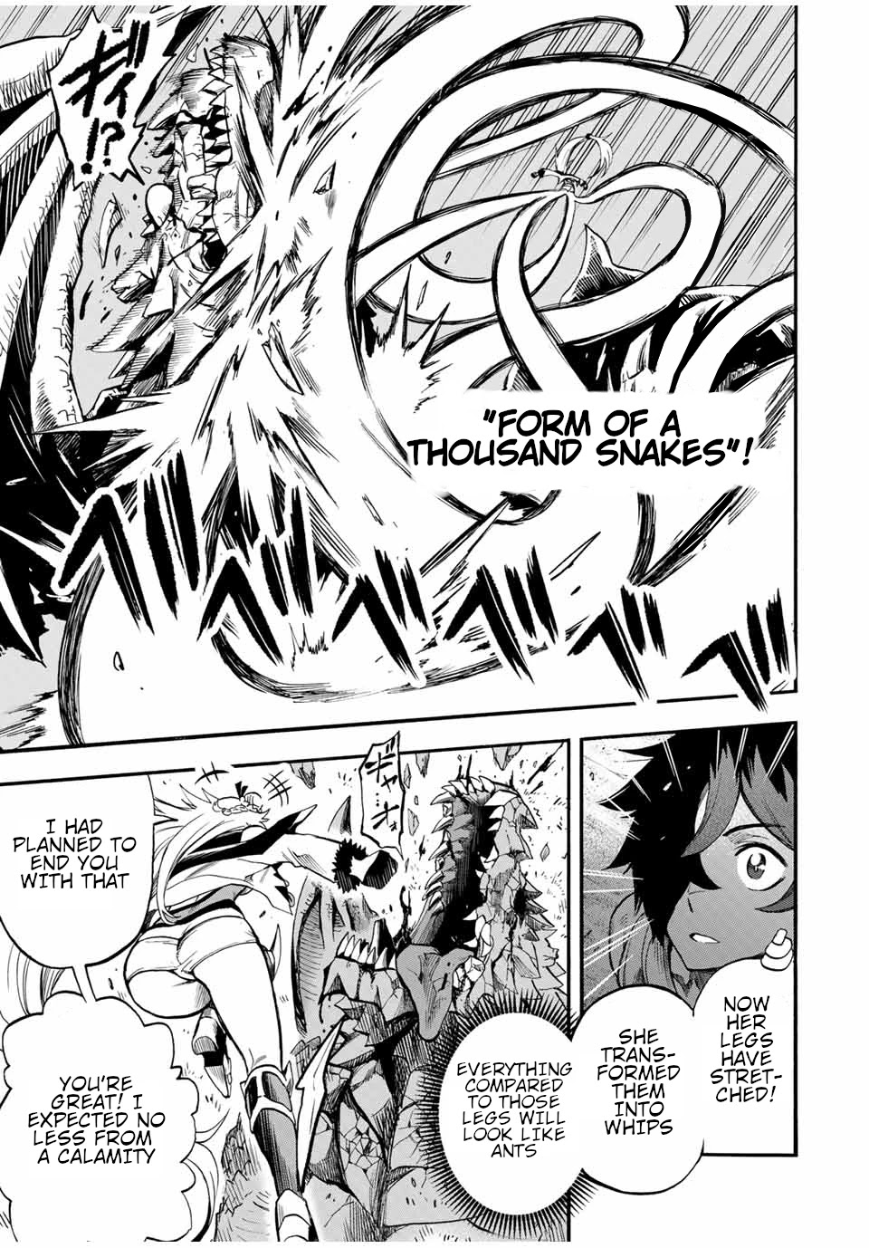 Jigoku no Gouka de Yaka re Tsuzuketa Shounen. Saikyou no Honou Tsukai to Natte Fukkatsu Suru. Chapter 50 page 8 - Chapter 50: Kamikaze style martial art, 7th generation of "the silver wolf" Kaguya Part 2