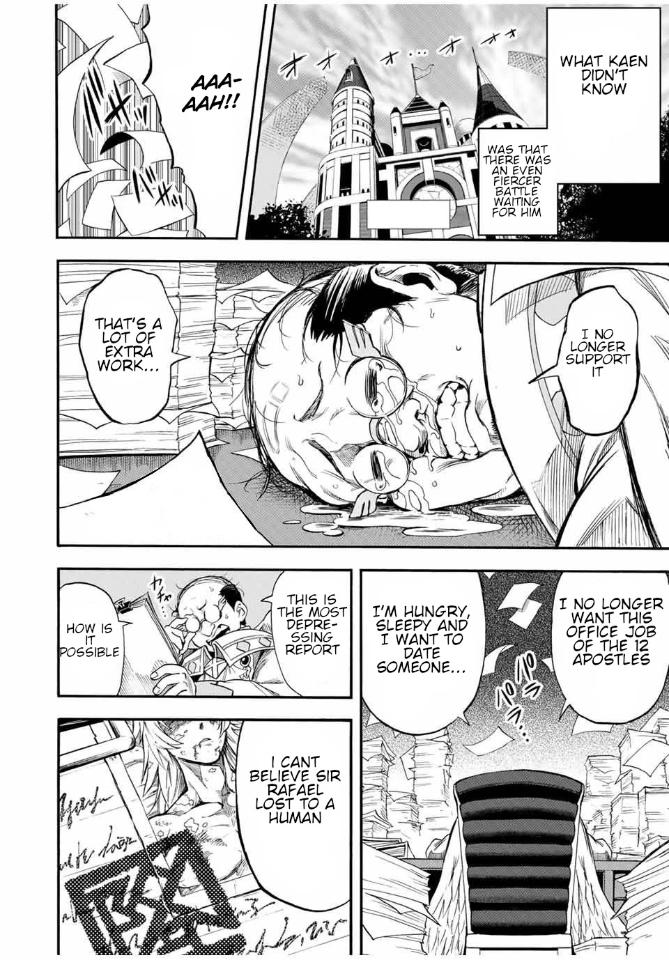 Jigoku no Gouka de Yaka re Tsuzuketa Shounen. Saikyou no Honou Tsukai to Natte Fukkatsu Suru. Chapter 52 page 5 - Chapter 52: The new Twelve Apostles.