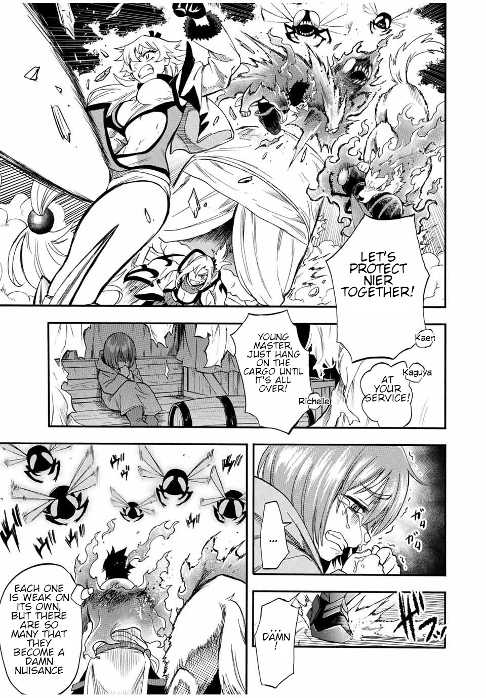 Jigoku no Gouka de Yaka re Tsuzuketa Shounen. Saikyou no Honou Tsukai to Natte Fukkatsu Suru. Chapter 55 page 6 - Chapter 55: The demonic beasts of the jungle.