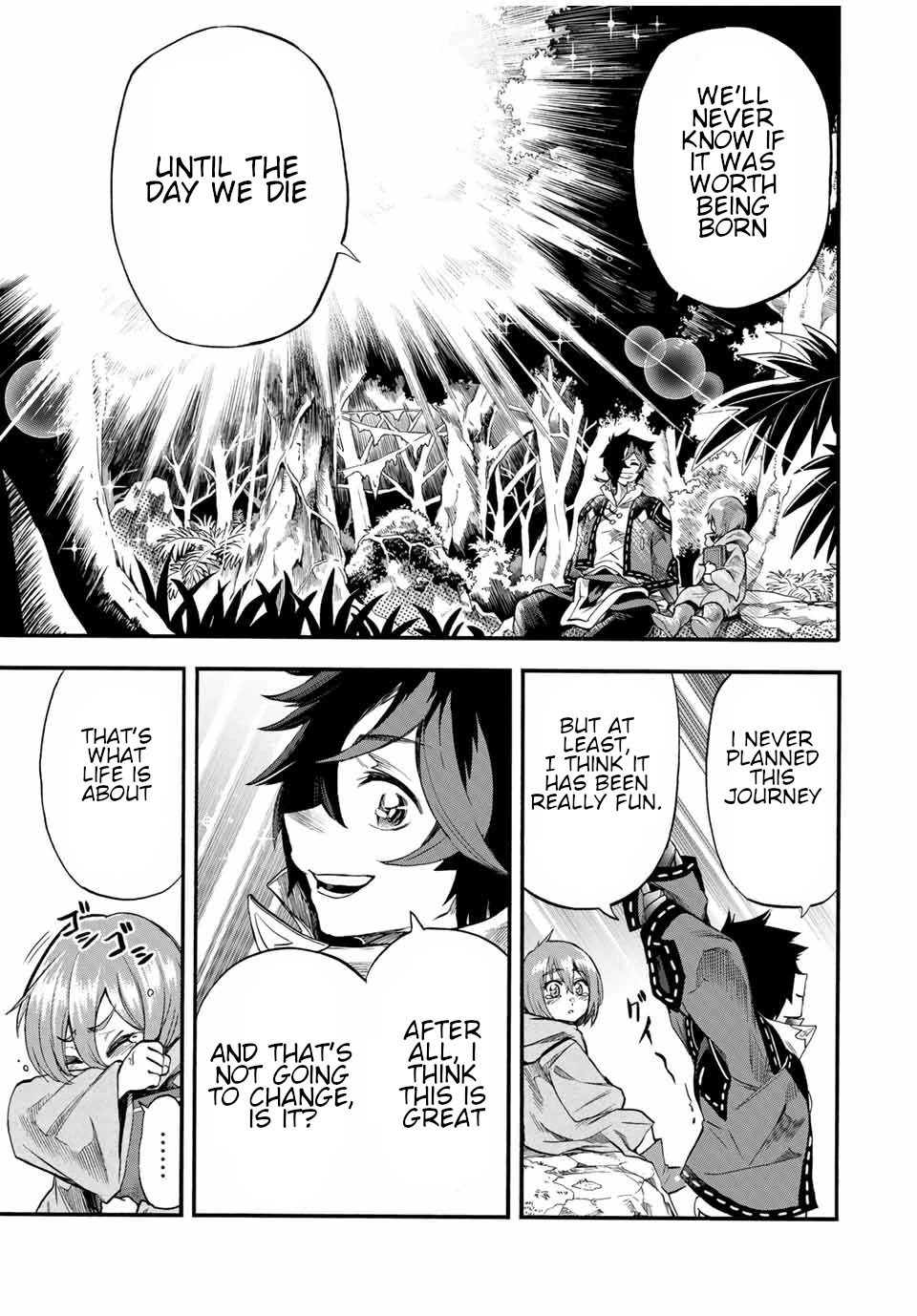 Jigoku no Gouka de Yaka re Tsuzuketa Shounen. Saikyou no Honou Tsukai to Natte Fukkatsu Suru. Chapter 57 page 10 - Chapter 57: Path 1: Kaen and Nier.