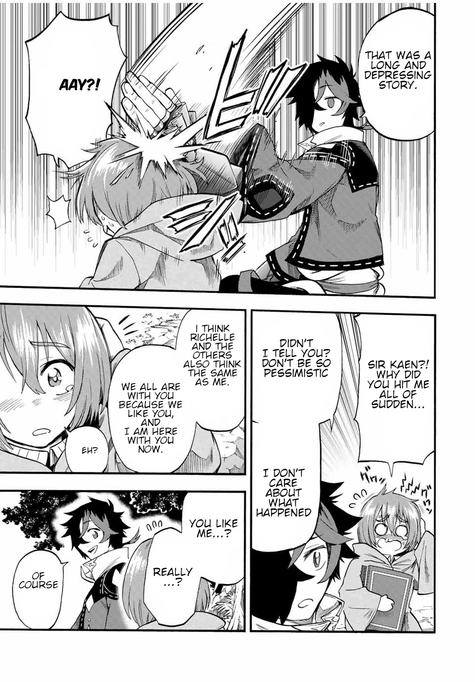 Jigoku no Gouka de Yaka re Tsuzuketa Shounen. Saikyou no Honou Tsukai to Natte Fukkatsu Suru. Chapter 57 page 8 - Chapter 57: Path 1: Kaen and Nier.